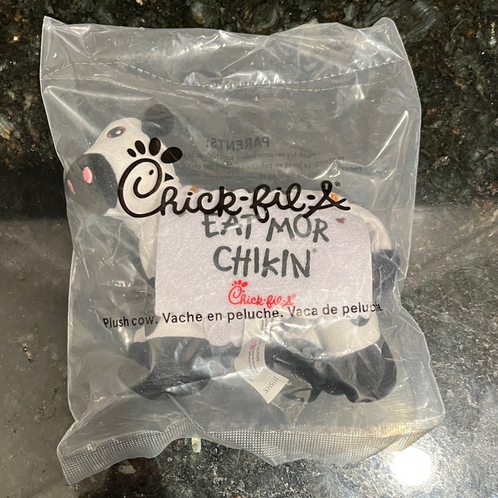 Chick-fil-A Plush Cow Stuffed Animal - Black & White